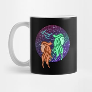 Zodiac Sign Gemini with Constellation Mug